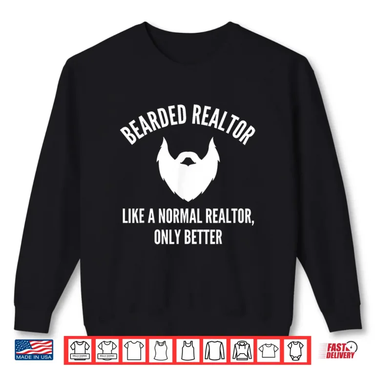 Sweatshirt Bearded Realtor Definition Professional Property Agent Shirt