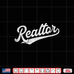 Design Realtor Real Estate Agent Retro Vintage Design Shirt