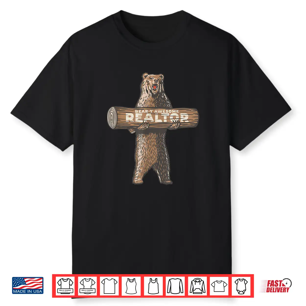 Beary Awesome Realtor Professional Real Estate Saying Shirt Beary Awesome Realtor Professional Real Estate Saying Shirt
