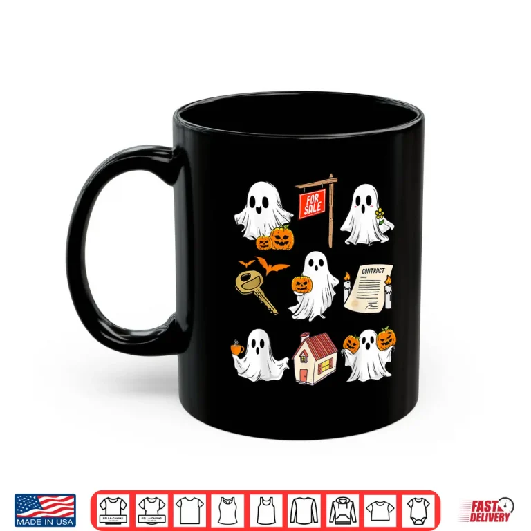 Mug Halloween Real Estate Spooky Ghost Boo Broker Realtor Shirt