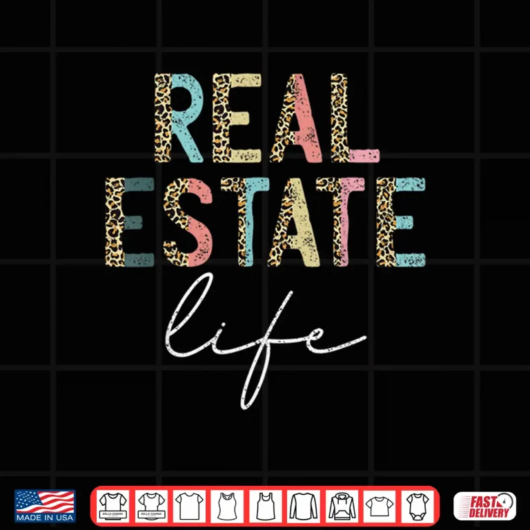 Design Leopard Real Estate Life Agent Investor Home Broker Shirt