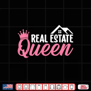 Design Real Estate Queen Professional Realtor Aesthetic Shirt