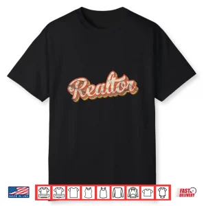 Retro Style Realtor Vintage Broker Real Estate Agent Shirt