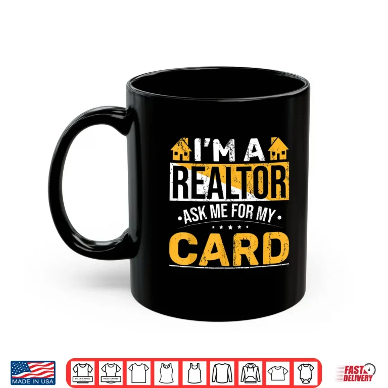 Mug Salesperson Realtor Business Card Professional Graphic Shirt