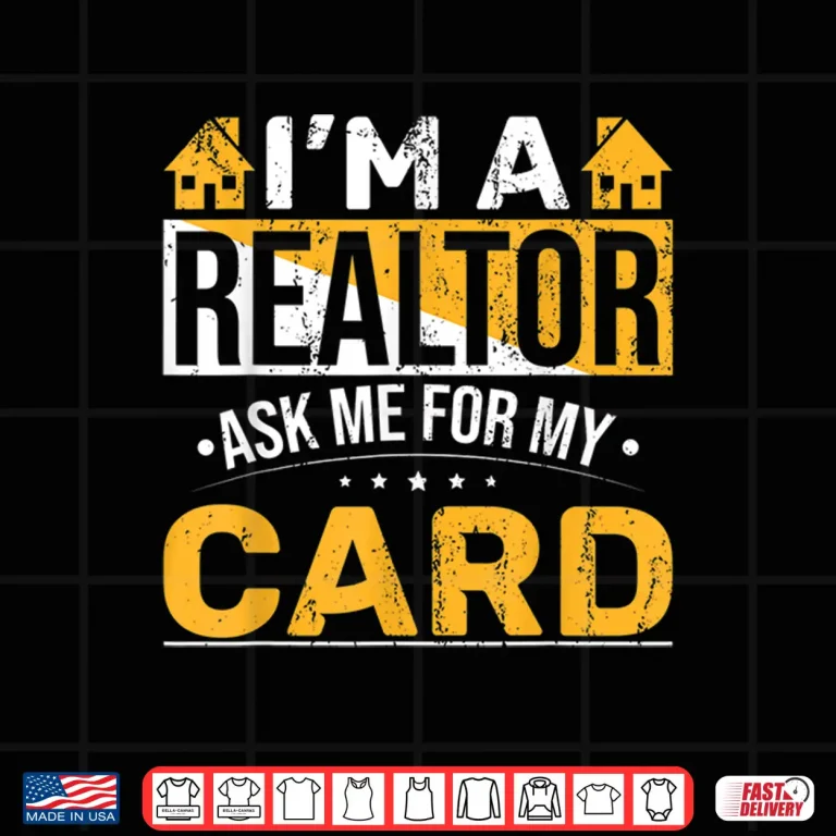 Design Salesperson Realtor Business Card Professional Graphic Shirt