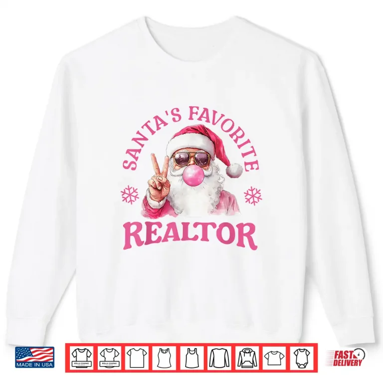 Sweatshirt Santas Favorite Realtor Christmas Professional Agent Shirt