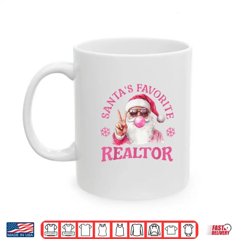 Mug Santas Favorite Realtor Christmas Professional Agent Shirt