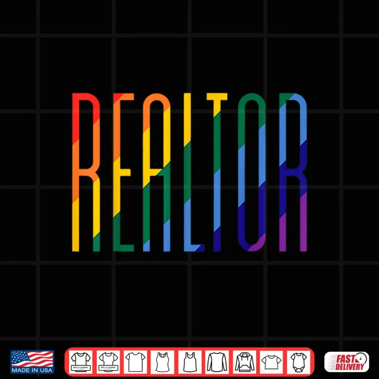 Design Gay Pride Realtor Rainbow Lgbtq Month Professional Shirt