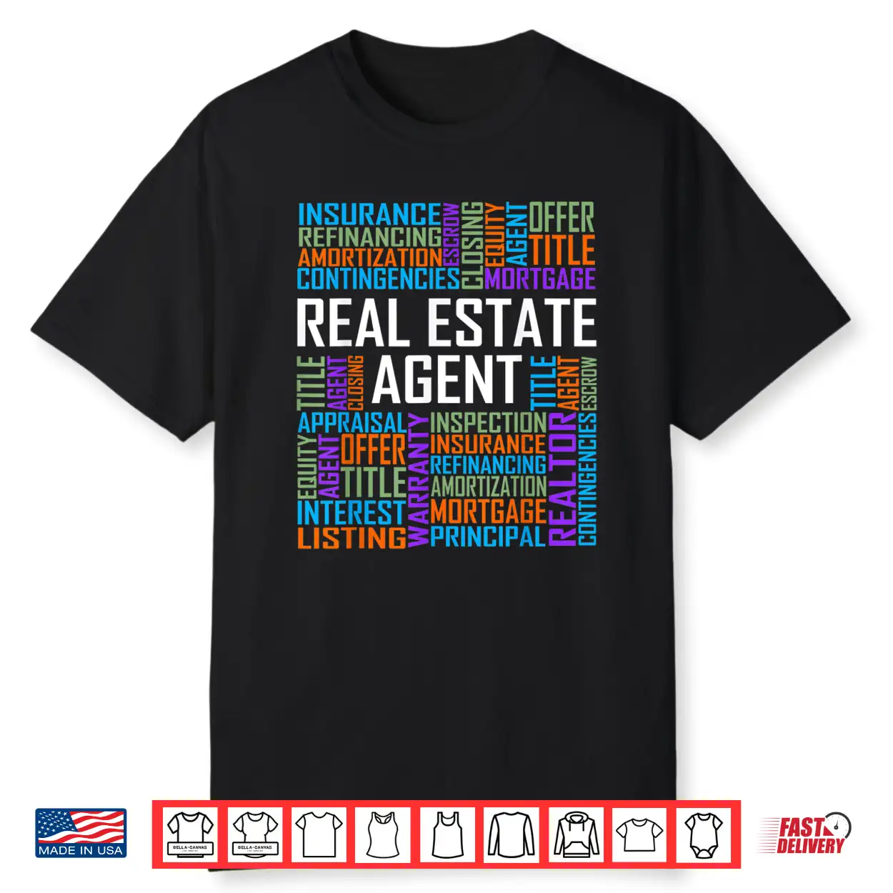 Proud Real Estate Agent Words House Seller Graphic Shirt Proud Real Estate Agent Words House Seller Graphic Shirt