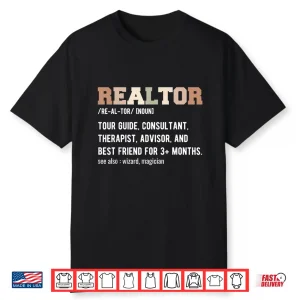 Real Estate Agent Realtor Definition Professional Statement Shirt