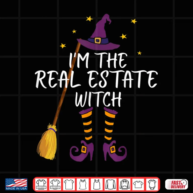 Design Real Estate Witch Funny Halloween Professional Costume Shirt