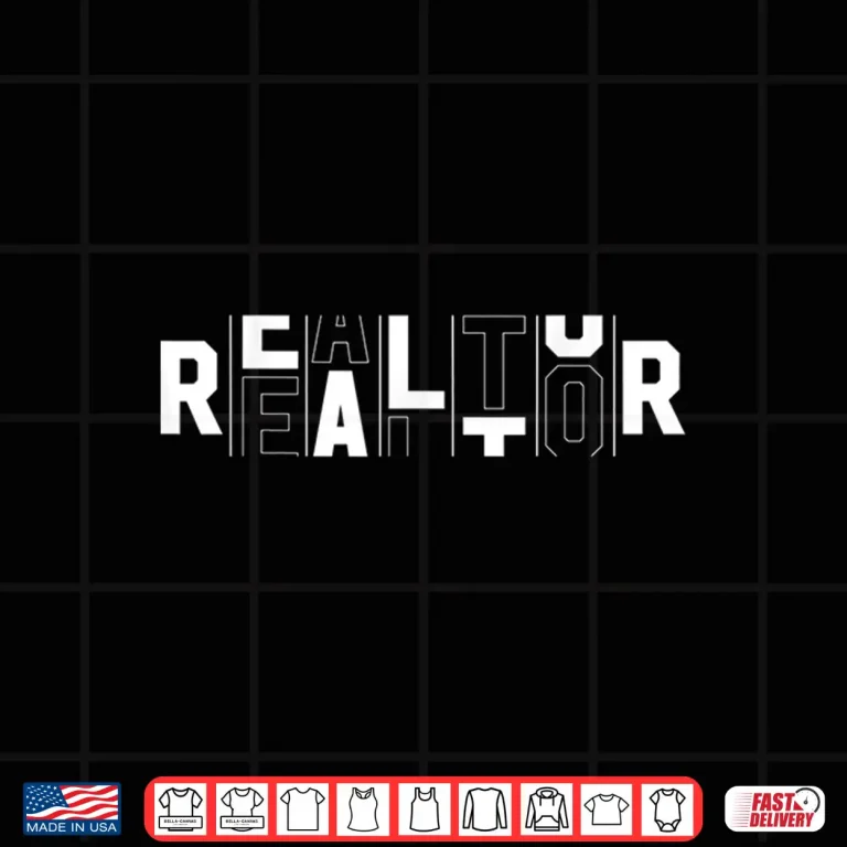 Design Rotating Letters Realtor Professional Broker Graphic Shirt