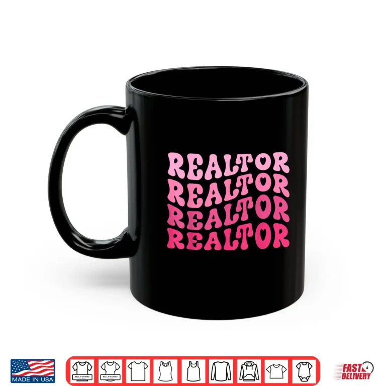 Mug Retro Realtor Real Estate Agent Broker Aesthetic Shirt