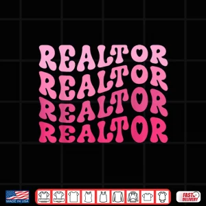 Design Retro Realtor Real Estate Agent Broker Aesthetic Shirt