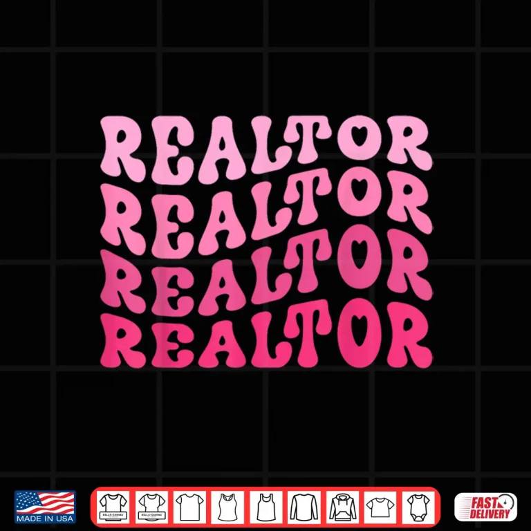 Design Retro Realtor Real Estate Agent Broker Aesthetic Shirt