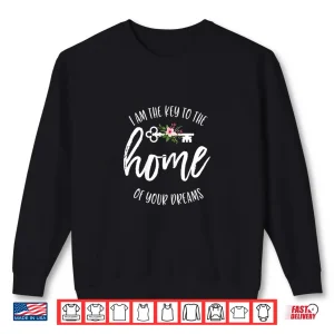 Sweatshirt Floral Key Real Estate Agent Professional Aesthetic Shirt