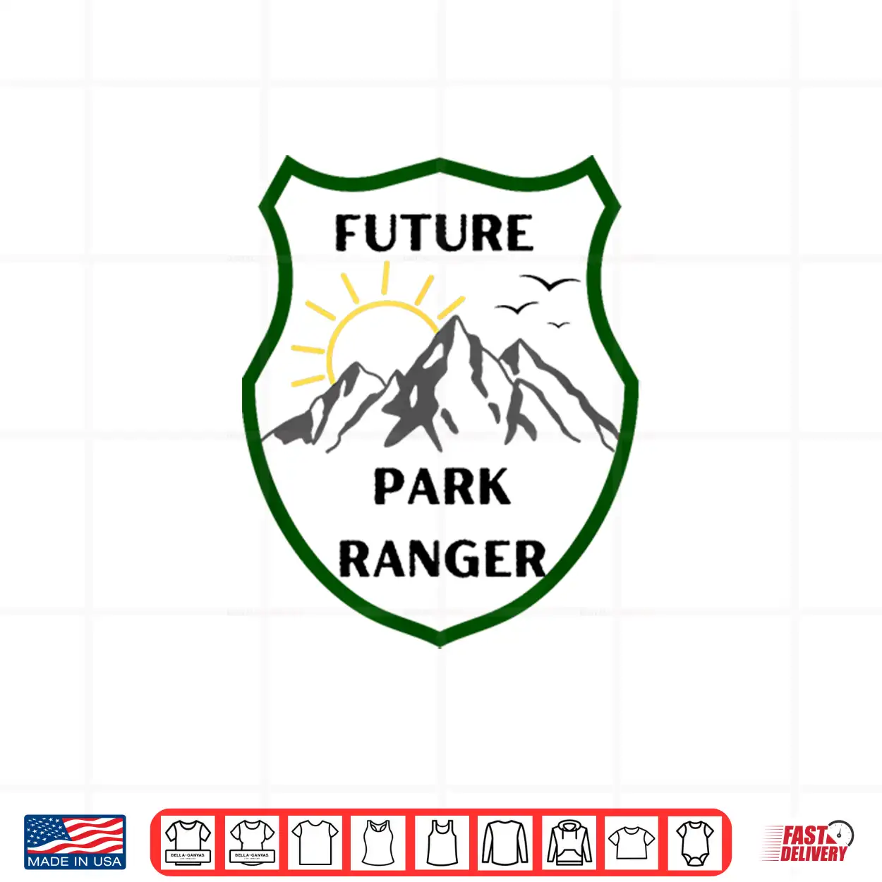 Future Park Ranger Career Aspiration Professional Design Shirt Future Park Ranger Career Aspiration Professional Design Shirt