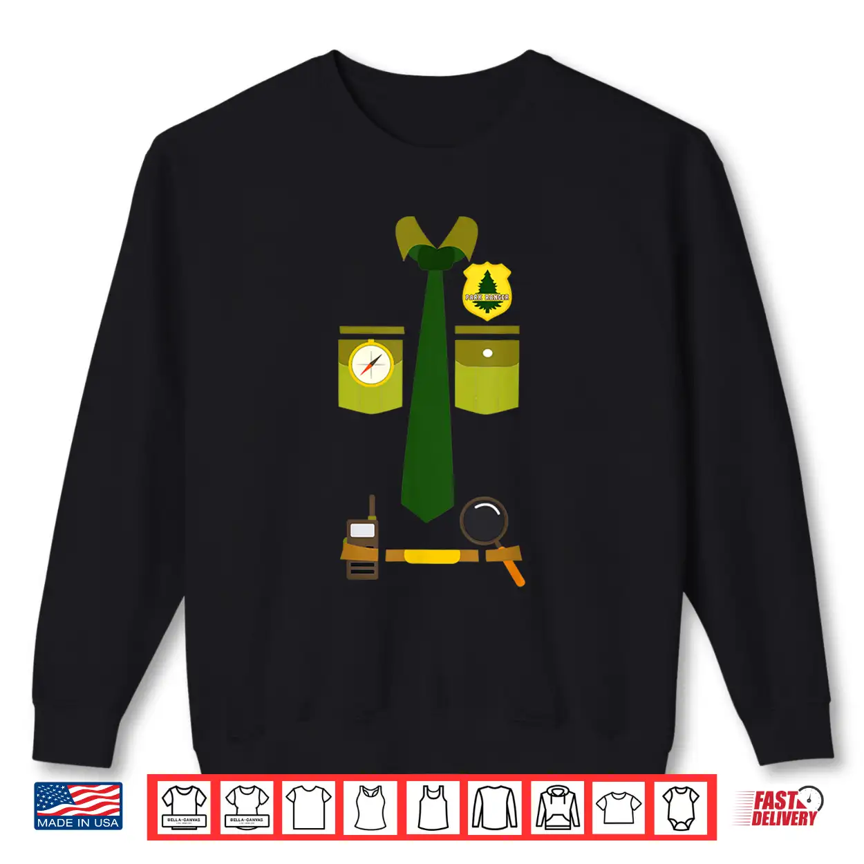 Halloween Park Ranger Costume Youth Festive Graphic Shirt Halloween Park Ranger Costume Youth Festive Graphic Shirt