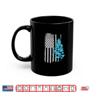 Mug Park Ranger Distressed American Flag Tree Minimalist Shirt