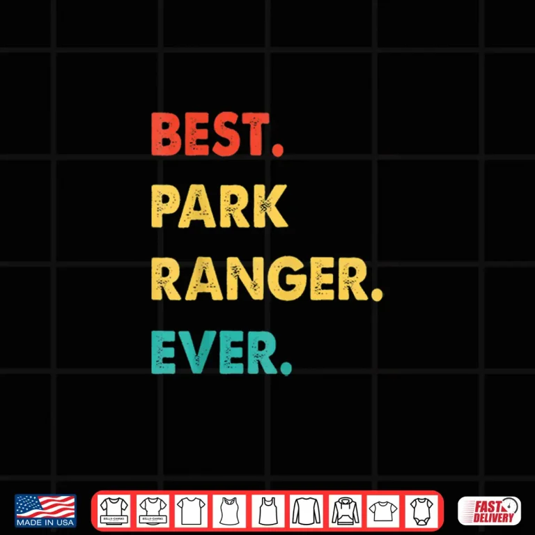 Design Park Ranger Profession Retro Best Ever Achievement Shirt