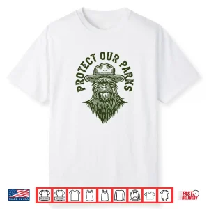 Protect Our Parks Sasquatch Park Ranger Bigfoot Graphic Shirt