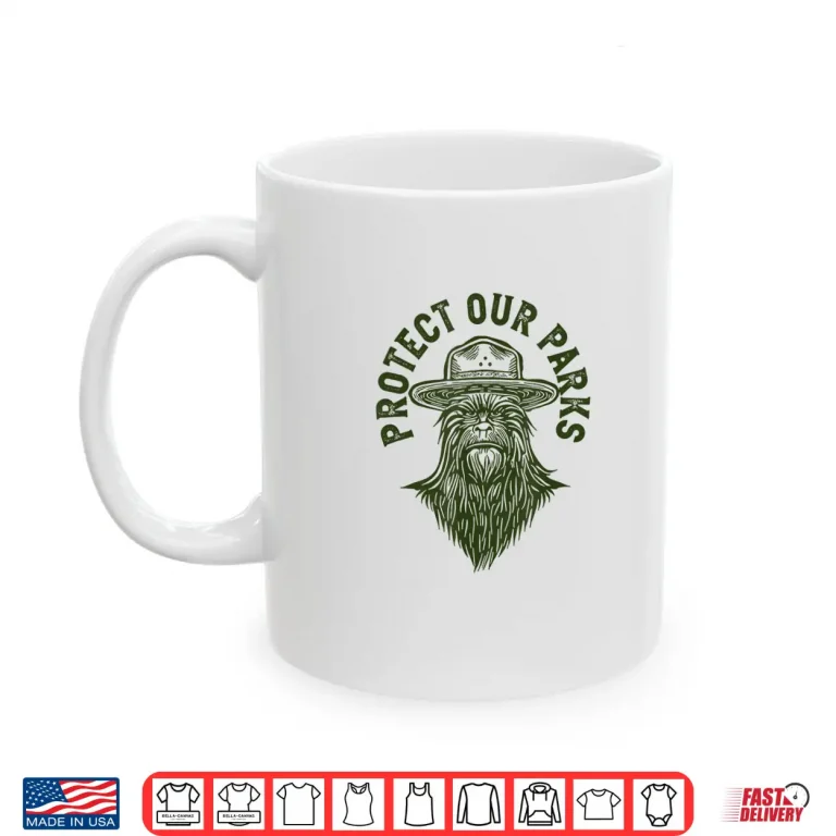 Mug Protect Our Parks Sasquatch Park Ranger Bigfoot Graphic Shirt