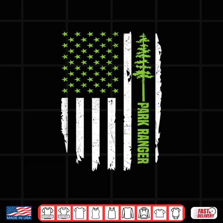 Design USA Flag Park Ranger Patriotic Professional Graphic Shirt