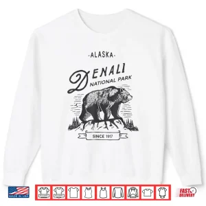 Sweatshirt Vintage Denali National Park Retro Bear Alaska Graphic Shirt