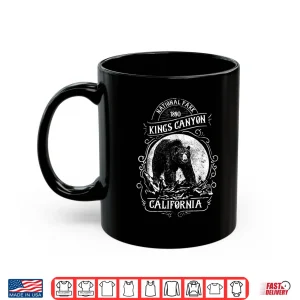 Mug Vintage Kings Canyon National Park Retro Bear California Shirt