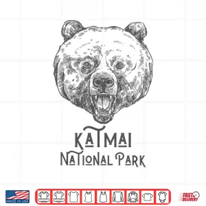 Vintage Style Katmai National Park Retro Grizzly Bear Shirt 3 Design Vintage Style Katmai National Park Retro Grizzly Bear Shirt