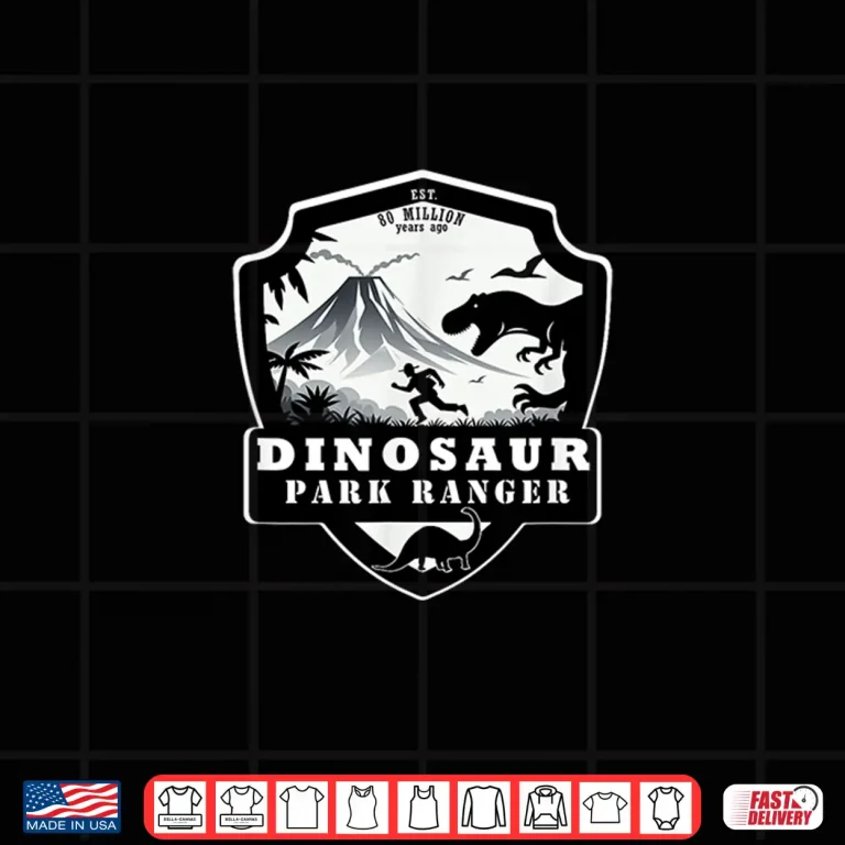 Design Dinosaur Park Ranger Prehistoric Wildlife Professional Shirt 1