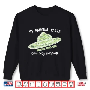 Sweatshirt National Park Ranger Hat All Fifty Nine Parks List Shirt