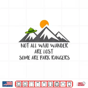 Design Park Ranger Gear Not All Who Wander Heritage Graphic Shirt
