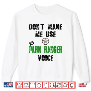 Sweatshirt Park Ranger Officer Professional National Parks Graphic Shirt