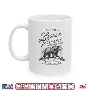Mug Vintage Lassen Volcanic National Park Retro Bear California Shirt