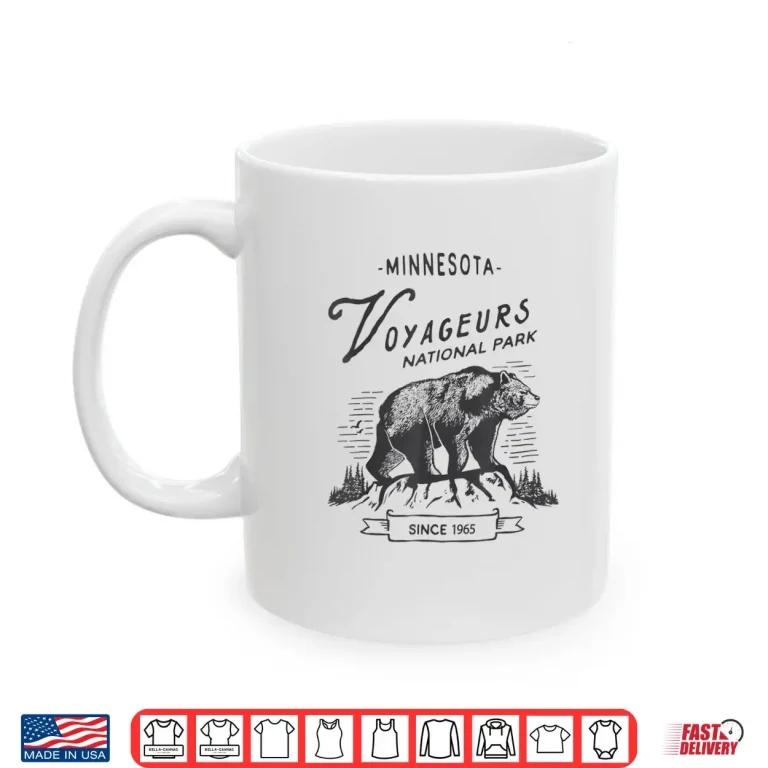Mug Vintage Voyageurs National Park Retro Bear Minnesota Shirt
