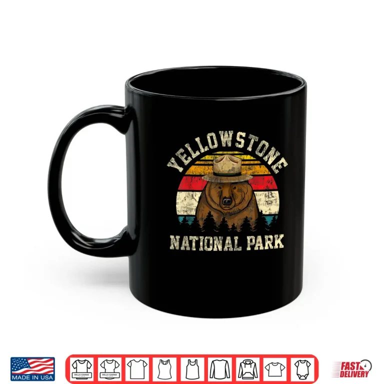 Mug Yellowstone Visitor Ranger Hat Funny Bear Gift Shirt