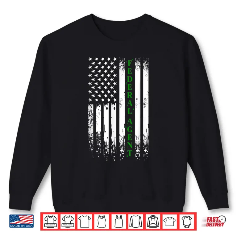 Sweatshirt Federal Agent Park Ranger Thin Green Line Professional Shirt