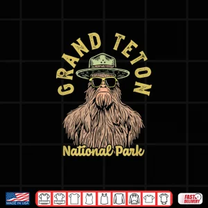 Grand Teton National Park Sasquatch Ranger Cryptid Humor Shirt 4 Design Grand Teton National Park Sasquatch Ranger Cryptid Humor Shirt