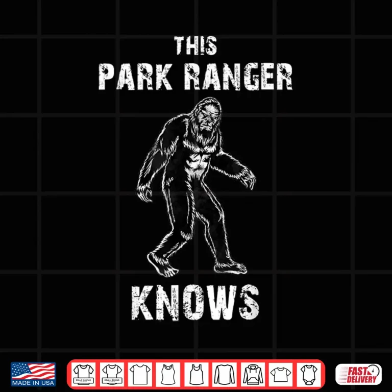 Design Park Ranger Bigfoot Sasquatch Professional Humor Graphic Shirt