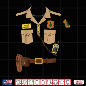 Park Ranger Costume Diy Lazy Halloween Festive Shirt 4 Design Park Ranger Costume DIY Lazy Halloween Festive Shirt