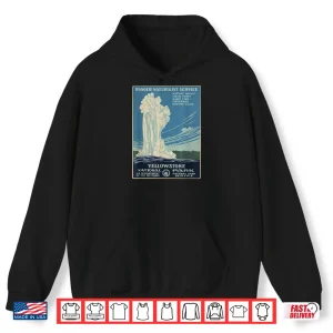 Hoodie Yellowstone National Park Service Ranger Vintage Graphic Shirt