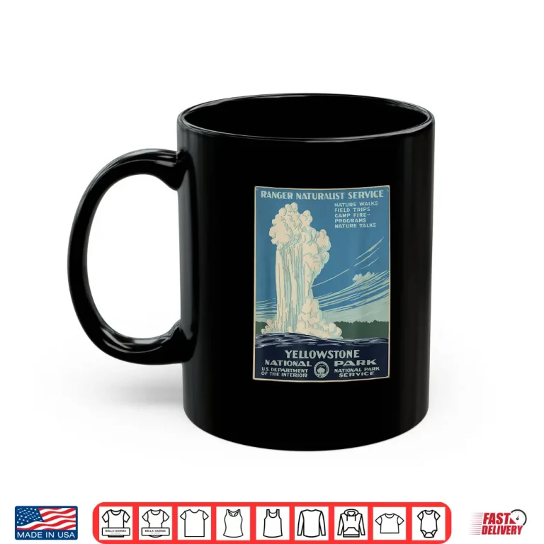 Mug Yellowstone National Park Service Ranger Vintage Graphic Shirt