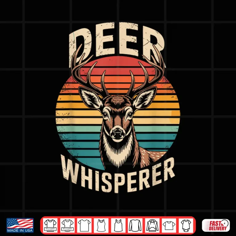 Design Deer Whisperer Wildlife Animal Lover Aesthetic Shirt
