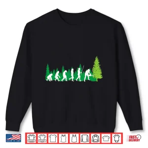 Evolution Woodcutter Chainsaw Profession Graphic Shirt 2 Sweatshirt Evolution Woodcutter Chainsaw Profession Graphic Shirt