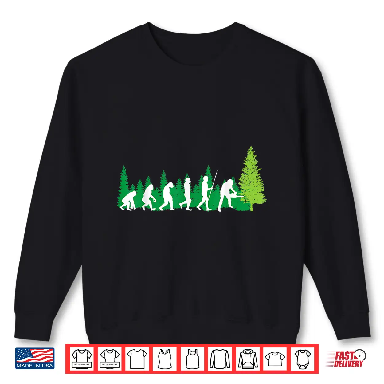 Evolution Woodcutter Chainsaw Profession Graphic Shirt Evolution Woodcutter Chainsaw Profession Graphic Shirt