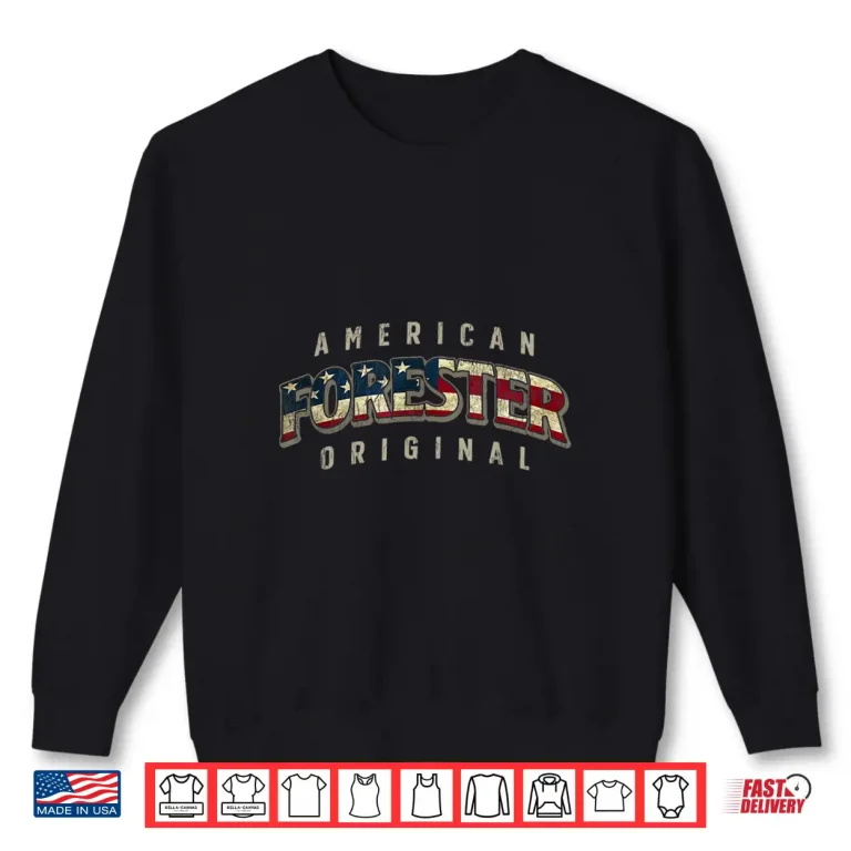 Sweatshirt Forester American Original Flag Patriotic Heritage Shirt
