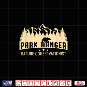 Design Park Forest Ranger Nature Conservationist Camping Shirt