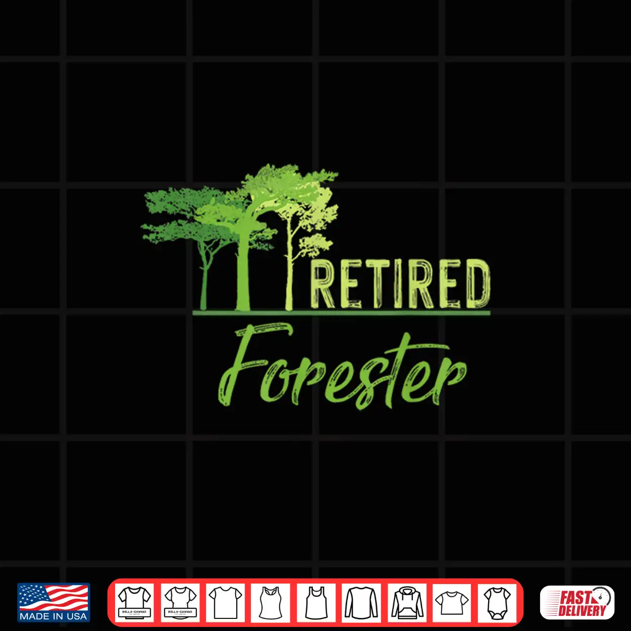 Retired Forester Professional Achievement Graphic Shirt Retired Forester Professional Achievement Graphic Shirt