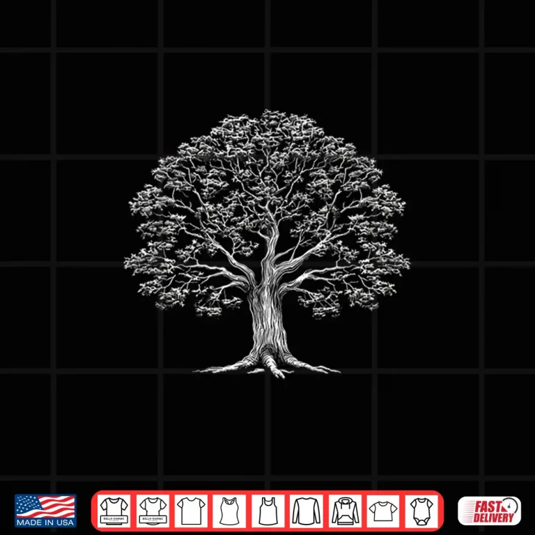 Design Vintage Oak Tree Hugger Nature Lover Arborist Shirt